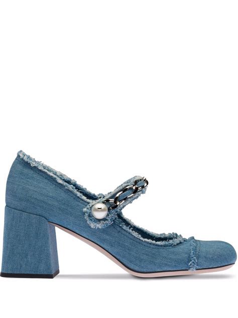 Denim Mary Jane pumps Denim 